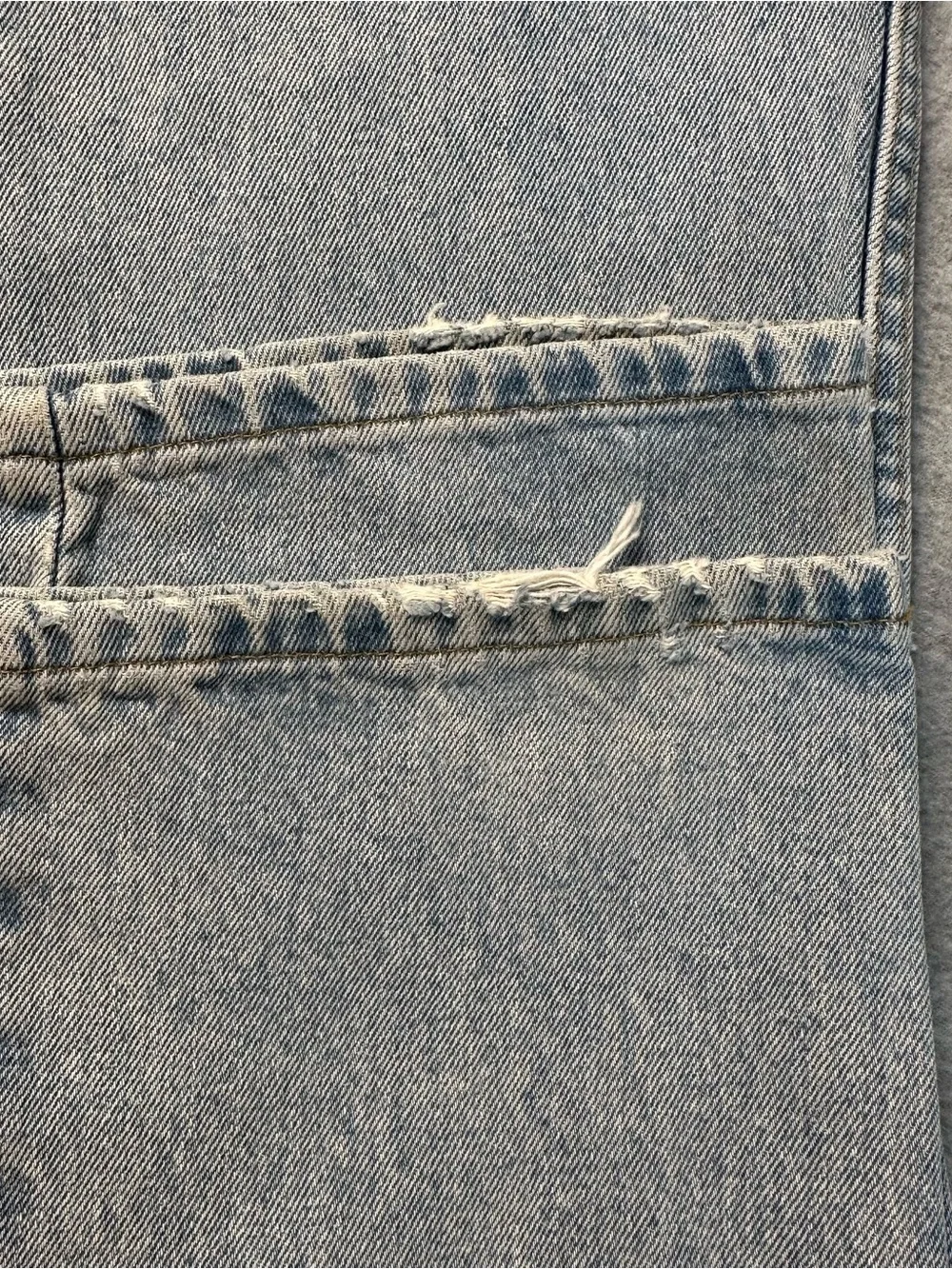 Polo by Ralph Lauren Light Blue Denim Jeans with Black Leather Patch 32x34 - Picture 15 of 16